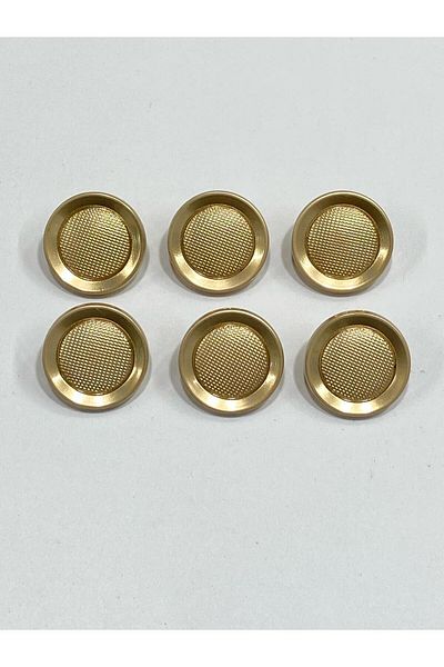 karantuhafiye Metal Button/Cardigan Vest Length/ Set of 6/1.8 cm/jx001/ Matte Gold