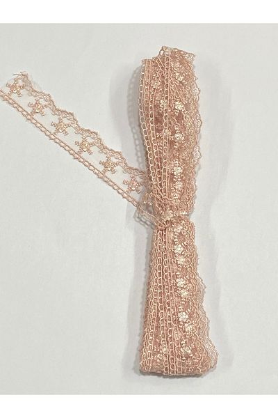 karantuhafiye 9 Meters Thin Guipure - Powder Color, 1 Ball Thin Tulle Guipure