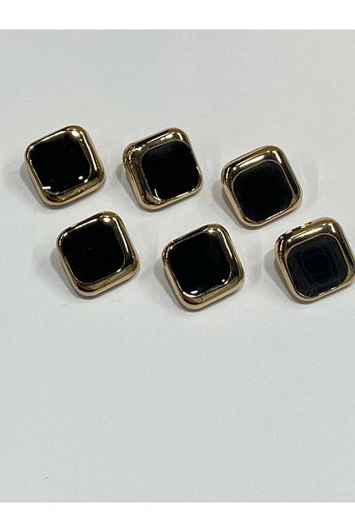 karantuhafiye Metal Button/Cardigan Vest Length/ Set of 6/1.7 cm/jx007/Gold