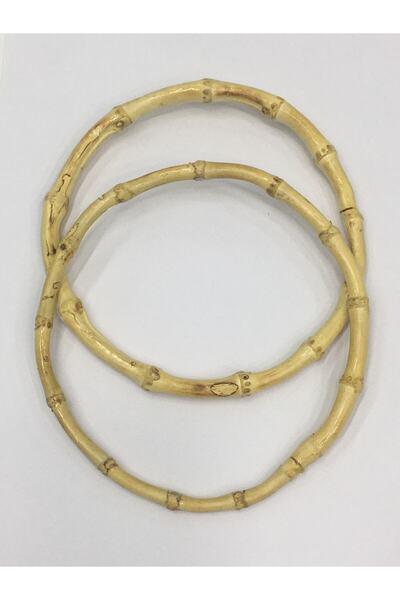 karantuhafiye Orjinal Bambu Çanta Sapı Yuvarlak