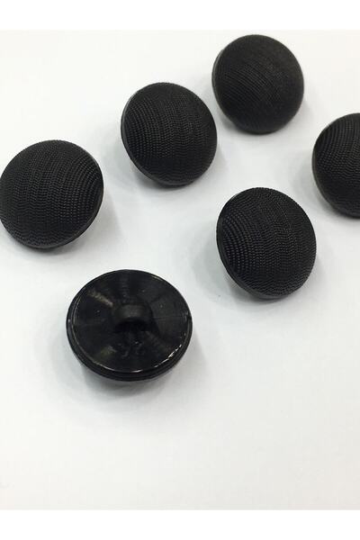 karantuhafiye Italyan Mat Inci Bombeli Model Hırka Yelek Düğmesi Takımı 6 Lı Set Siyah 1,5 Cm (KOD:3598)
