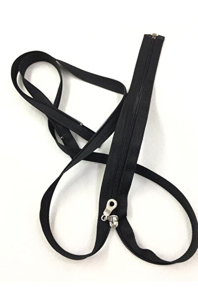 karantuhafiye Ferace Elbise Kaban Fermuarı 100 Cm Siyah