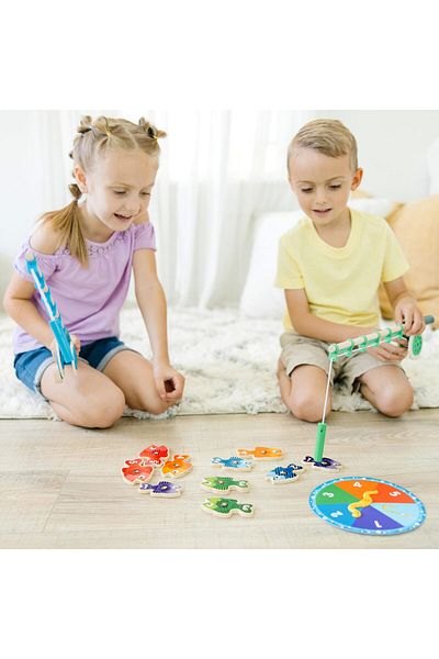 Melissa & Doug Catch & Count Magnetic Fishing Rod Game | Fun Learning Toy For Kids
