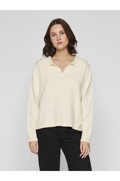 VILA Strickpullover Polo