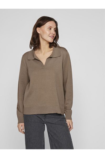 VILA Strickpullover Polo