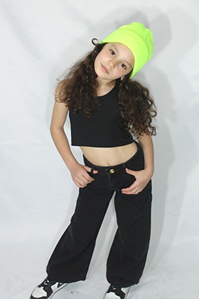 Ede Tekstil Kız Çocuk Kısa Balon Paça Pantolon