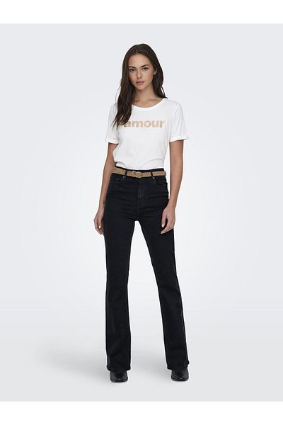 ONLY Blugi cu croiala larga ONLLUNA Hohe Taille Ausgestellt Jeans