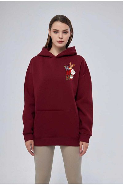 YÜKSEL IŞIK Unisex Hooded Hoodie - Printed, 100% Cotton Sweatshirt