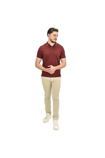 Giordano Men's Cotton Lycra Pique Slim Fit Polo