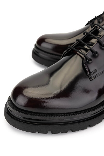 Tamer Tanca Men's Genuine Leather Claret Red Casual Shoes