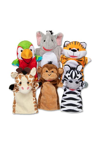 Melissa & Doug and Safari Puppet Set (6 Pc)