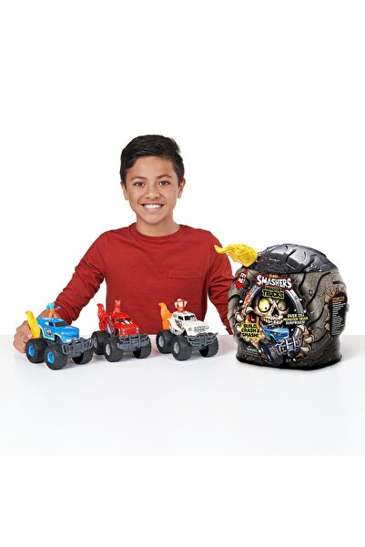 Zuru Smashers Monster Truck Surprise (Dino Truck) by ZURU Boys with 25 Surprises Collectible Monster