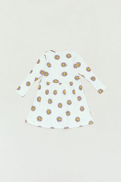 Fulla Moda Rochie pentru fetiță cu nervuri cu imprimeu floral