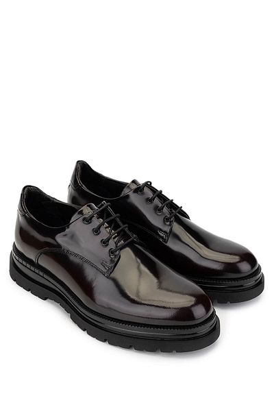 Tamer Tanca Men's Genuine Leather Claret Red Casual Shoes