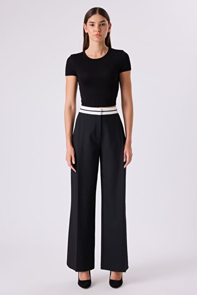 FEVER Kontrast garnili palazzo pantolon