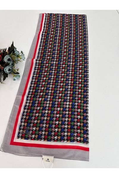 Quare Μαλακό βαμβακερό σάλι με σχέδιο LDSQ1005