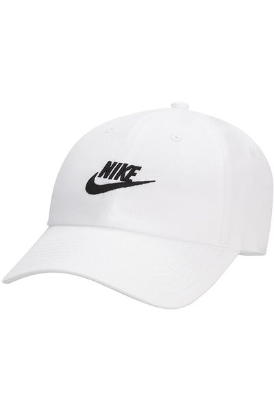 Nike Kšiltovka Nike Club Unstructured Futura Wash Cap, bílá, unisex