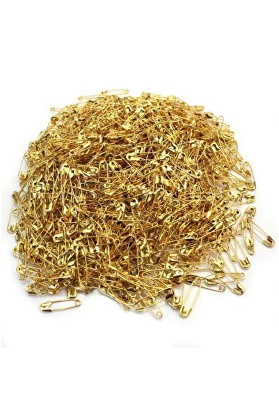 Kayıran terzi malzemeleri Mini ace de furculiță galbenă 144 bucăți 2 cm ace g...