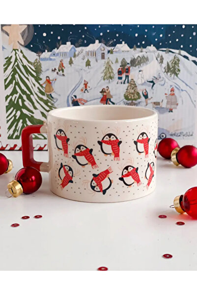 Bikutumutluluk PENGUENLİ YILBAŞI HEDİYE KUPA