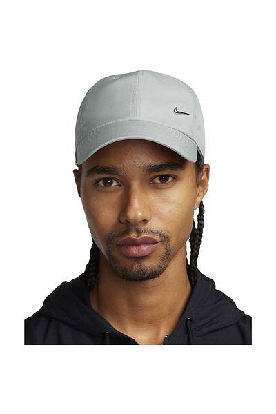 Nike Kšiltovka Nike Dri-FIT Club Nestrukturovaná kovová vlnovka, šedá, Unisex