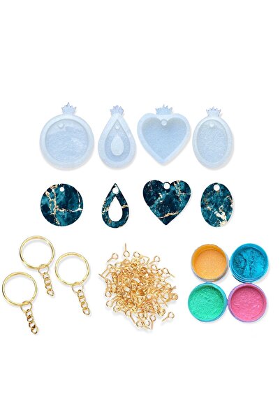 epoksi kalıp cank Epoksi Başlangıç İçin SET , Epoksi Reçine Kalıp Seti 4 Adet...