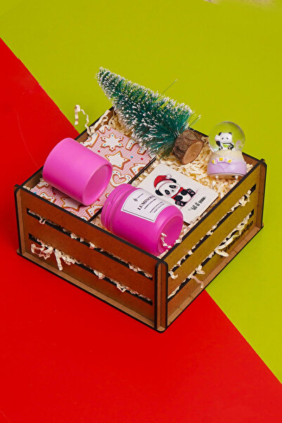 TrendHediye Sevimli Panda Yılbaşı , Yeni Yıl Hediye Seti Fincan Takımı , Pand...