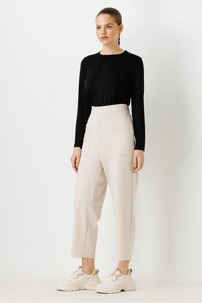 Ghisa Pocket Detailed Trousers Bone