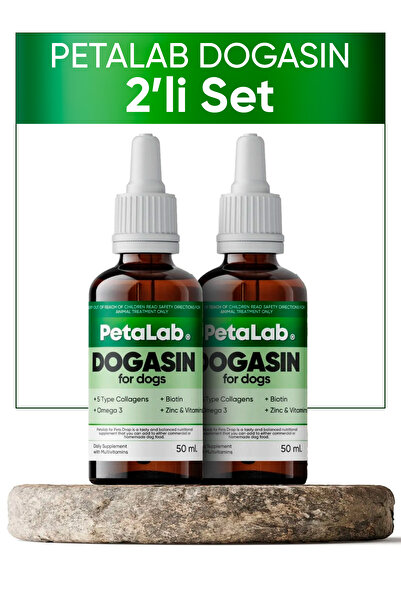 Petalab Dogasin For Dogs 50 ml (KÖPEK İÇİN KOLAJENLİ TÜY SAĞLIĞI DAMLASI) 2 Lİ SET