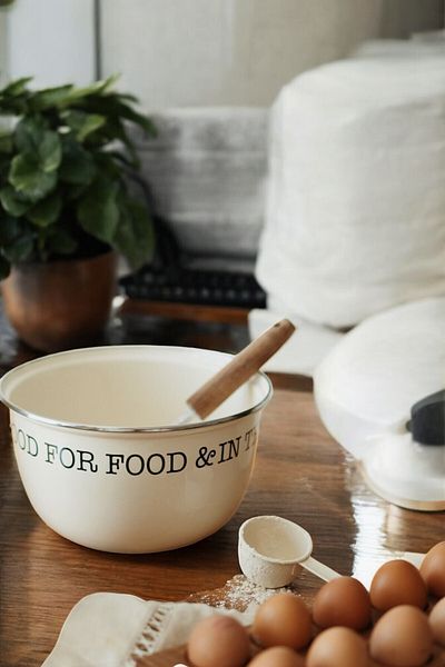 Mirilliahome Enameled Mixing Bowl and Sauce Bowl/Milk Bowl