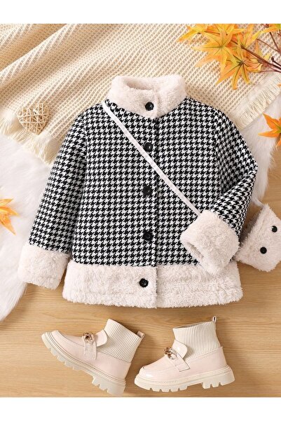 shop Jachetă căptușită cu pluș la guler și la mâneci