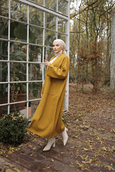 Nissra Ankanoor Mustard Double Steel Knitwear Cardigan Anka 2518202