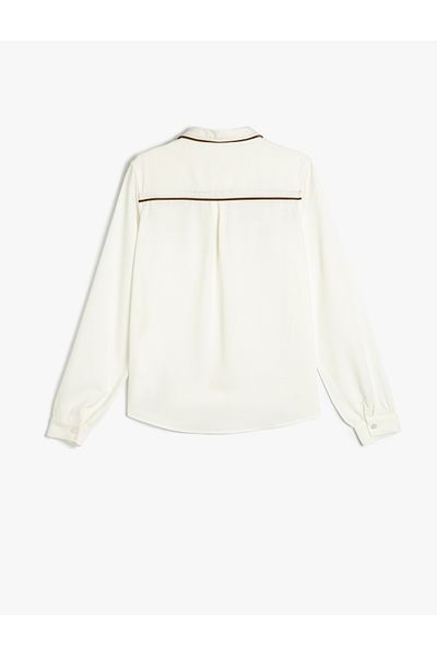Koton Ecru Girl's Shirt 5Wkg60085Aw