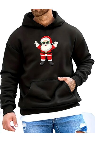 MODAVİBE Φούτερ με κουκούλα με στάμπα με θέμα τα Χριστούγεννα – Χειμερινό δώρ...