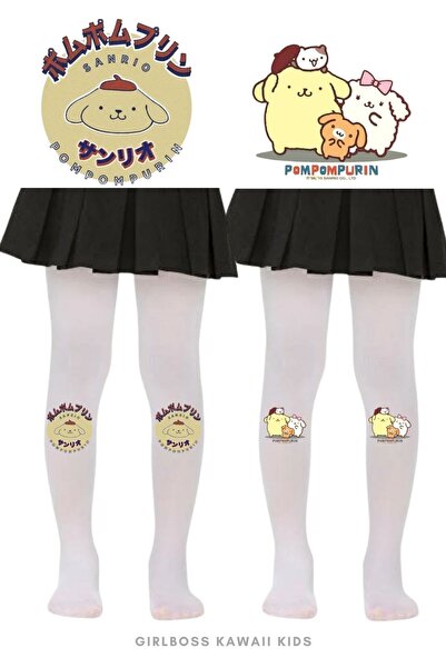 Girlboss Kawaii Girlboss Sanrio Pompompurin Set of 2 Pantyhose 3 Different
