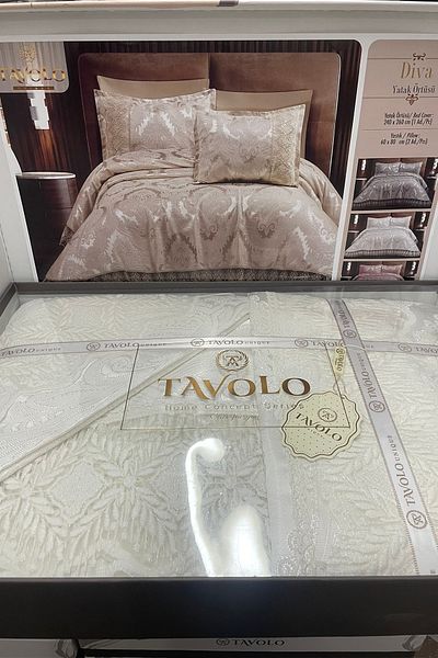 TAVOLO Di̇va Luxury Lace Bed Cover