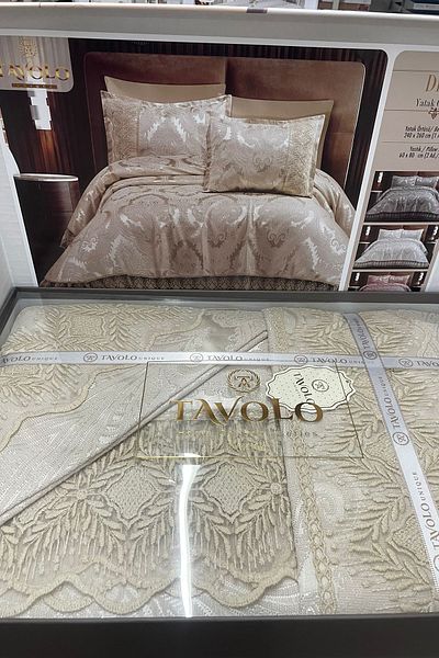 TAVOLO Di̇va Luxury Lace Bed Cover