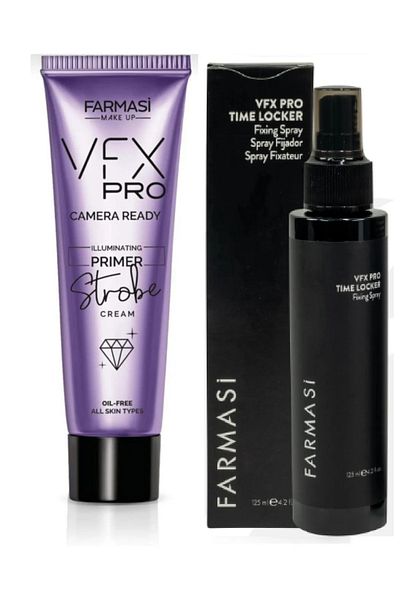 Farmasi Make-up Fixer 115 ml Vfx Pro Glitter Make-up Base 25 ml 2 Pack