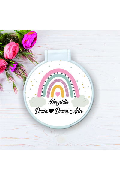 Nehir (10 ADET) Cep Aynası-yeni Doğan,6ay Kınası, Nişan,nikah,söz,kına,sünnet...