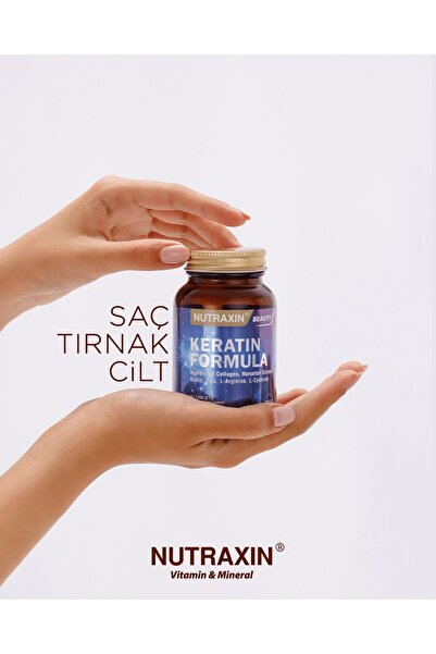 Nutraxin Keratin Formula (Skin - Nails - Hair) 60 Tablet + 100ml Jel Hediye