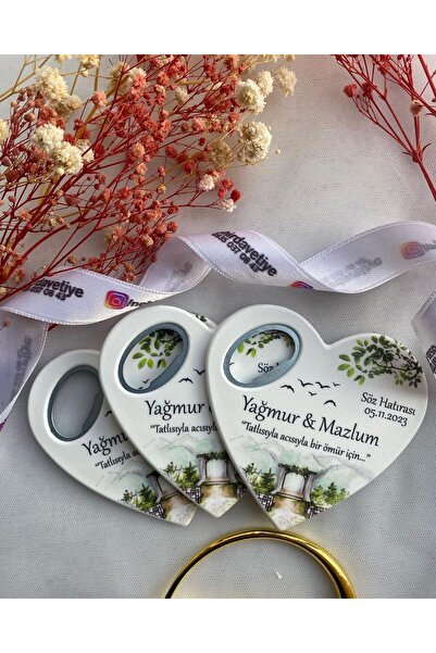 Nehir (10 ADET) KALP AÇACAK MAGNET-YENİ DOĞAN,6AY KINASI, NİŞAN,NİKAH,SÖZ,KIN...