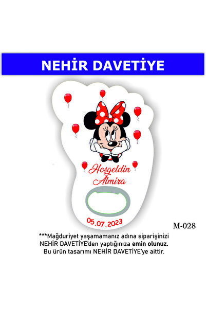 Nehir (10 ADET) AYAK AÇACAK MAGNET-YENİ DOĞAN,6AY KINASI, NİŞAN,NİKAH,SÖZ,KIN...