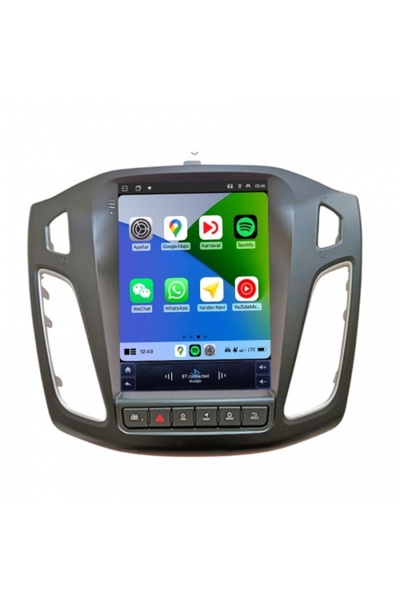 Genel Markalar Ford Focus 2011-2019 9.7 inç Uyumlu Tesla Carplay Androidauto ...