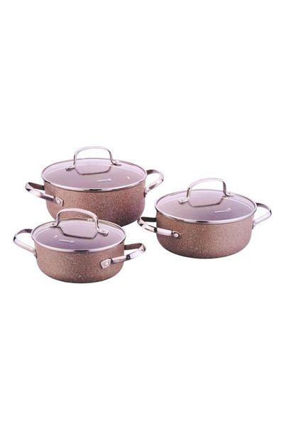 KORKMAZ Browni A2921 6 Piece Cookware Set