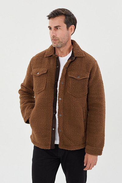 Tony Montana Κλασικό βελούδινο παλτό Regular Fit-8054