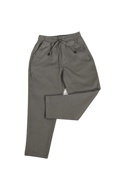 ASG TEKSTİL Khaki Color Elastic Waist Lycra Children's Trousers