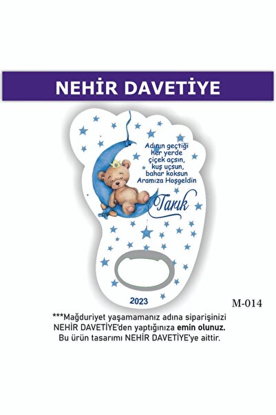 Nehir (10 ADET) AYAK AÇACAK MAGNET-YENİ DOĞAN,6AY KINASI, NİŞAN,NİKAH,SÖZ,KIN...
