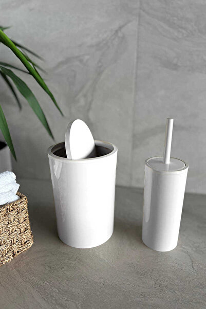 ÇIRPAN EV FLORES 2 PARÇA BANYO SETİ BEYAZ