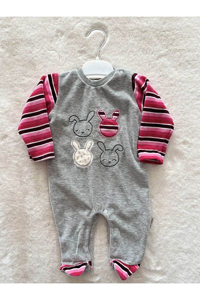 Bebitof Rabbit Velvet Jumpsuit