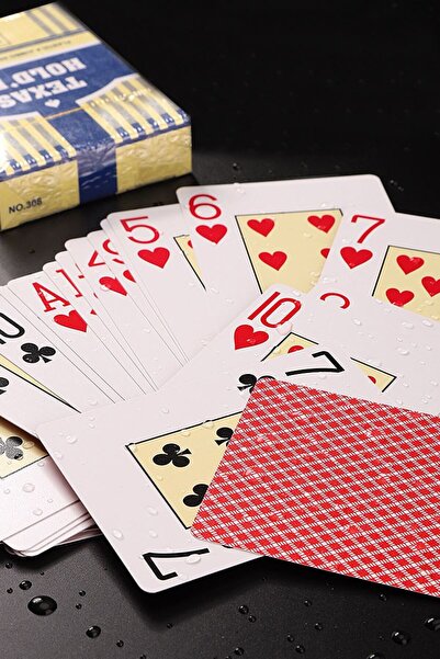 Weather Forecast Red Jumbo Plastic Waterproof Jumbo Blackjack Playing Card Gin385Kr