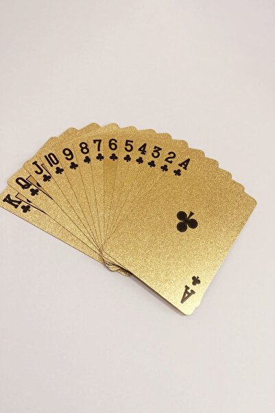 Weather Forecast Gold Skull Playing Card Slippery Plastic Waterproof Playing Card Gin500Sr